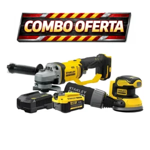 SSCGS420-AR - COMBO INALAMBRICO AMOLADORA + LIJADORA 20V/ STANLEY